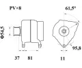 Alterntor MAHLE ‐ MAO MG 813