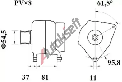 MAHLE Alterntor MAO MG 813, MG 813