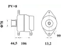 MAHLE Alterntor MAO MG 817, MG 817