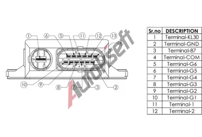 MAHLE Řídicí jednotka doby žhavení MAO MHG 64, MHG 64 MAHLE Řídicí jednotka doby žhavení MAO MHG 64, MHG 64