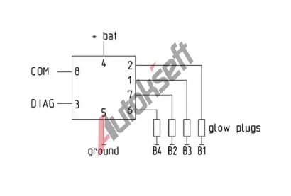 MAHLE Řídicí jednotka doby žhavení MAO MHG 87, MHG 87 MAHLE Řídicí jednotka doby žhavení MAO MHG 87, MHG 87
