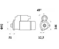 MAHLE Startr MAO MS 198, MS 198