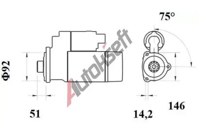 MAHLE Startér MAO MS 781, MS 781 MAHLE Startér MAO MS 781, MS 781