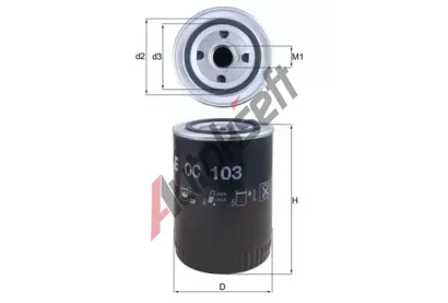 MAHLE Olejov filtr MAO OC 103, OC 103