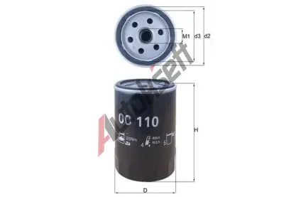 MAHLE Olejov filtr MAO OC 110, OC 110