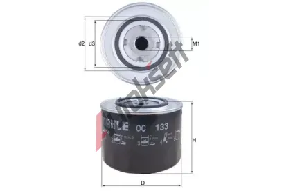 MAHLE Olejov filtr MAO OC 133, OC 133