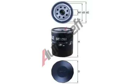 MAHLE Olejov filtr MAO OC 1397, OC 1397
