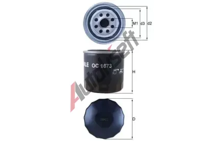 MAHLE Olejov filtr MAO OC 1673, OC 1673