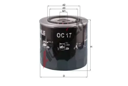 MAHLE Olejov filtr MAO OC 17, OC 17