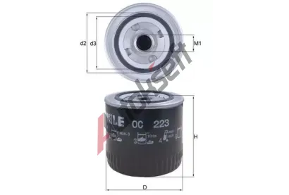 MAHLE Olejov filtr MAO OC 223, OC 223