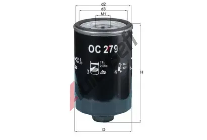 MAHLE Olejov filtr MAO OC 279, OC 279