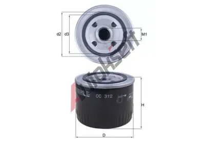 MAHLE Olejov filtr MAO OC 312, OC 312