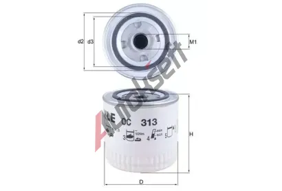 MAHLE Olejov filtr MAO OC 313, OC 313