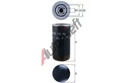 MAHLE Olejový filtr MAO OC 35, OC 35 MAHLE Olejový filtr MAO OC 35, OC 35