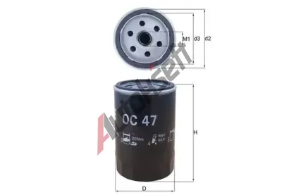 MAHLE Olejov filtr MAO OC 47, OC 47