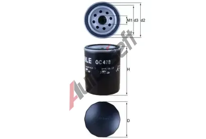 MAHLE Olejov filtr MAO OC 478, OC 478