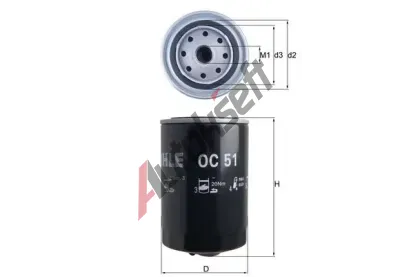MAHLE Olejov filtr MAO OC 51, OC 51