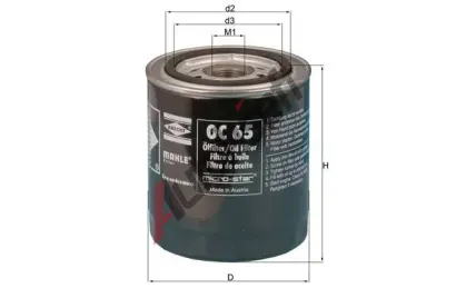 MAHLE Olejov filtr MAO OC 65, OC 65