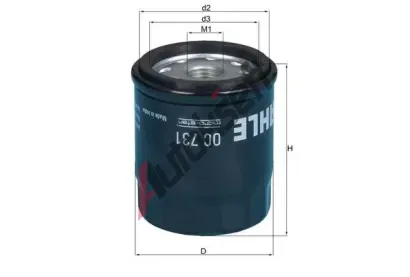 MAHLE Olejov� filtr MAO OC 731, OC 731