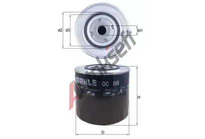 MAHLE Olejov filtr MAO OC 86, OC 86