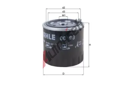 MAHLE Olejov filtr MAO OC 98, OC 98