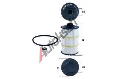 MAHLE Olejov filtr MAO OX 1123D, OX 1123D
