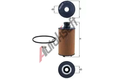 MAHLE Olejov filtr MAO OX 1141D, OX 1141D
