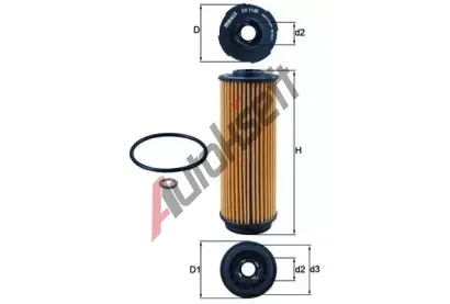 MAHLE Olejov filtr MAO OX 1146D, OX 1146D