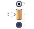 Olejov filtr MAHLE ‐ MAO OX 1161D
