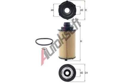 MAHLE Olejov filtr MAO OX 1310D, OX 1310D