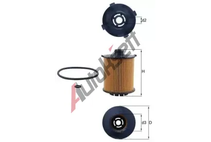 MAHLE Olejový filtr MAO OX 1357D, OX 1357D MAHLE Olejový filtr MAO OX 1357D, OX 1357D