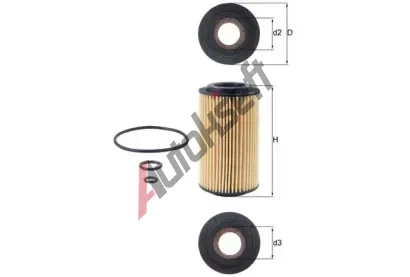 MAHLE Olejov filtr MAO OX 153D3, OX 153D3