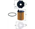 Olejov filtr MAHLE ‐ MAO OX 171/16D