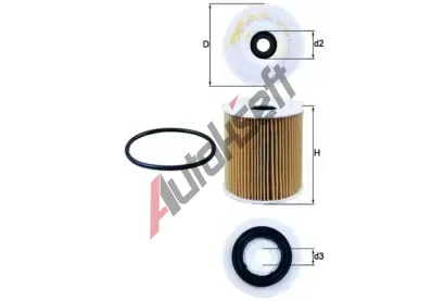 MAHLE Olejov filtr MAO OX 175D, OX 175D