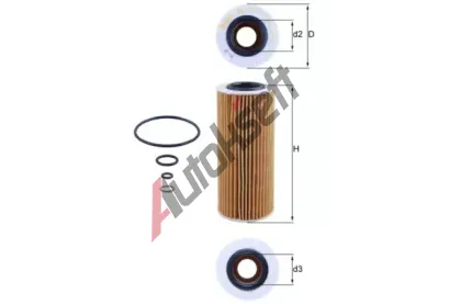 MAHLE Olejov filtr MAO OX 177/3D, OX 177/3D