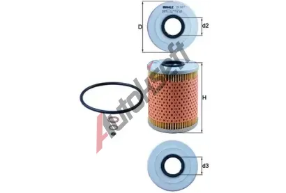 MAHLE Olejov filtr MAO OX 187D, OX 187D