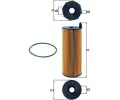 Olejov filtr MAHLE ‐ MAO OX 196/3D
