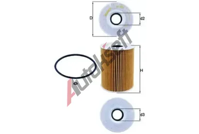 MAHLE Olejov filtr MAO OX 254D1, OX 254D1