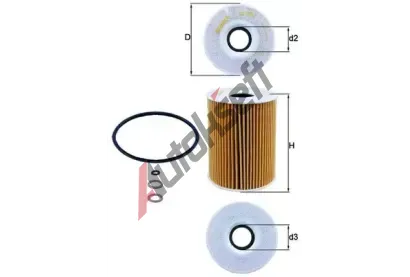 MAHLE Olejov filtr MAO OX 254D3, OX 254D3