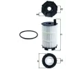 MAHLE Olejov filtr ‐ MAO OX 350/4D