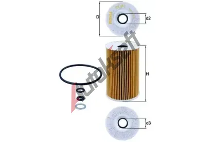 MAHLE Olejov filtr MAO OX 351D, OX 351D