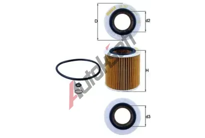 MAHLE Olejov filtr MAO OX 387D, OX 387D