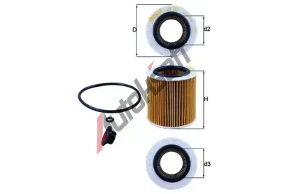 MAHLE Olejov filtr MAO OX 387D1, OX 387D1