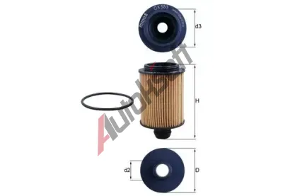 MAHLE Olejov filtr MAO OX 553D, OX 553D