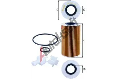 MAHLE Olejov filtr MAO OX 554D2, OX 554D2