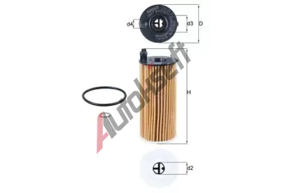 MAHLE Olejov filtr MAO OX 813/2D, OX 813/2D