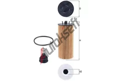 MAHLE Olejov filtr MAO OX 815/1D, OX 815/1D
