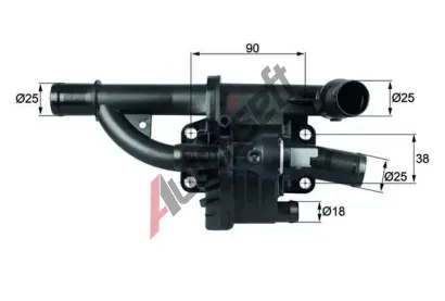 MAHLE Termostat chladiva MAO TH 40 83, TH 40 83