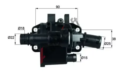 MAHLE Termostat chladiva MAO TH 42 83, TH 42 83