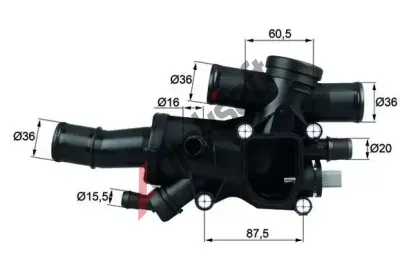 MAHLE Termostat chladiva MAO TH 44 83, TH 44 83